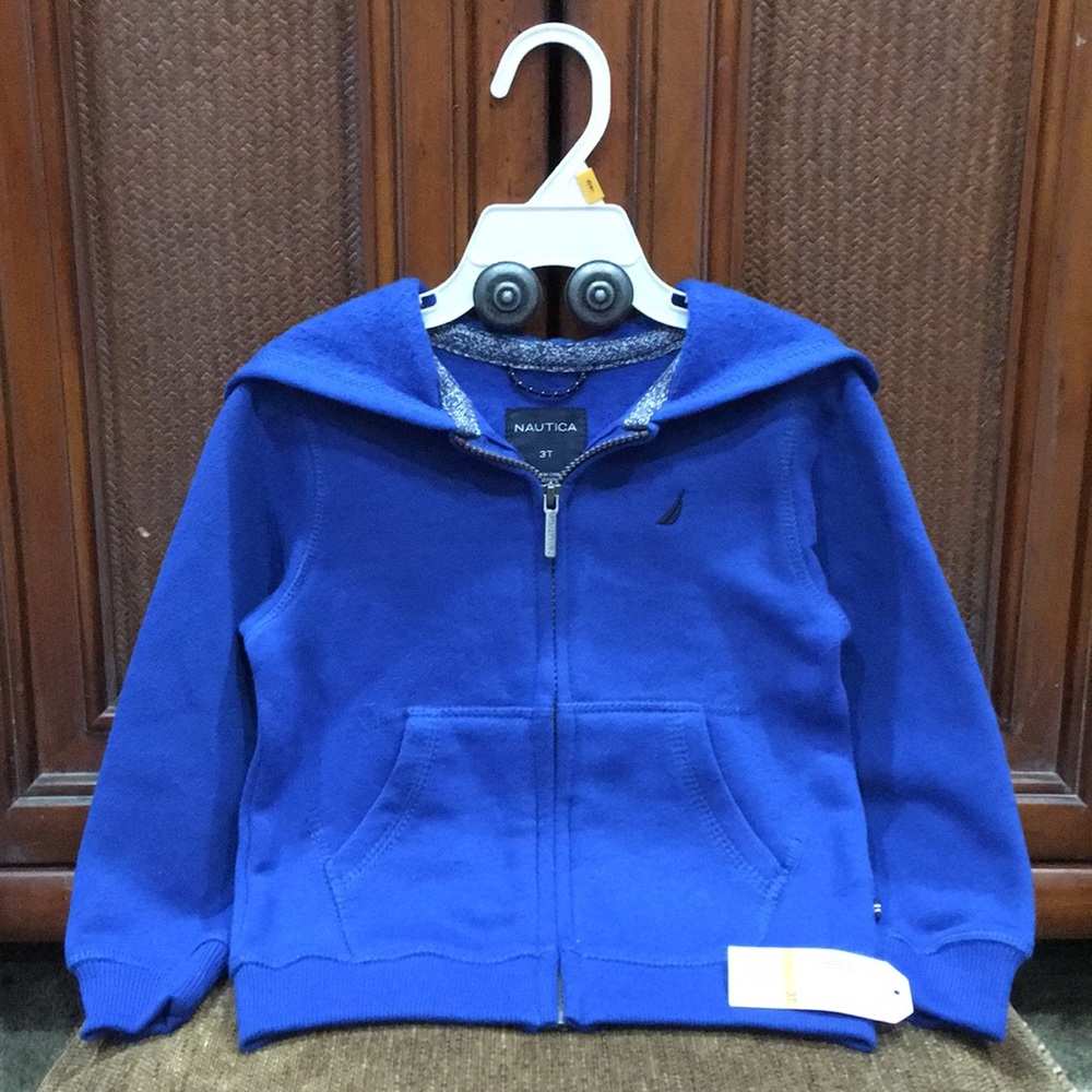 ๐ NAUTICA ๐ COLLECTION LUXURY SUPER CUTE BLUE COLOR KIDS HOODIE JACKET . - Picture 1 of 4